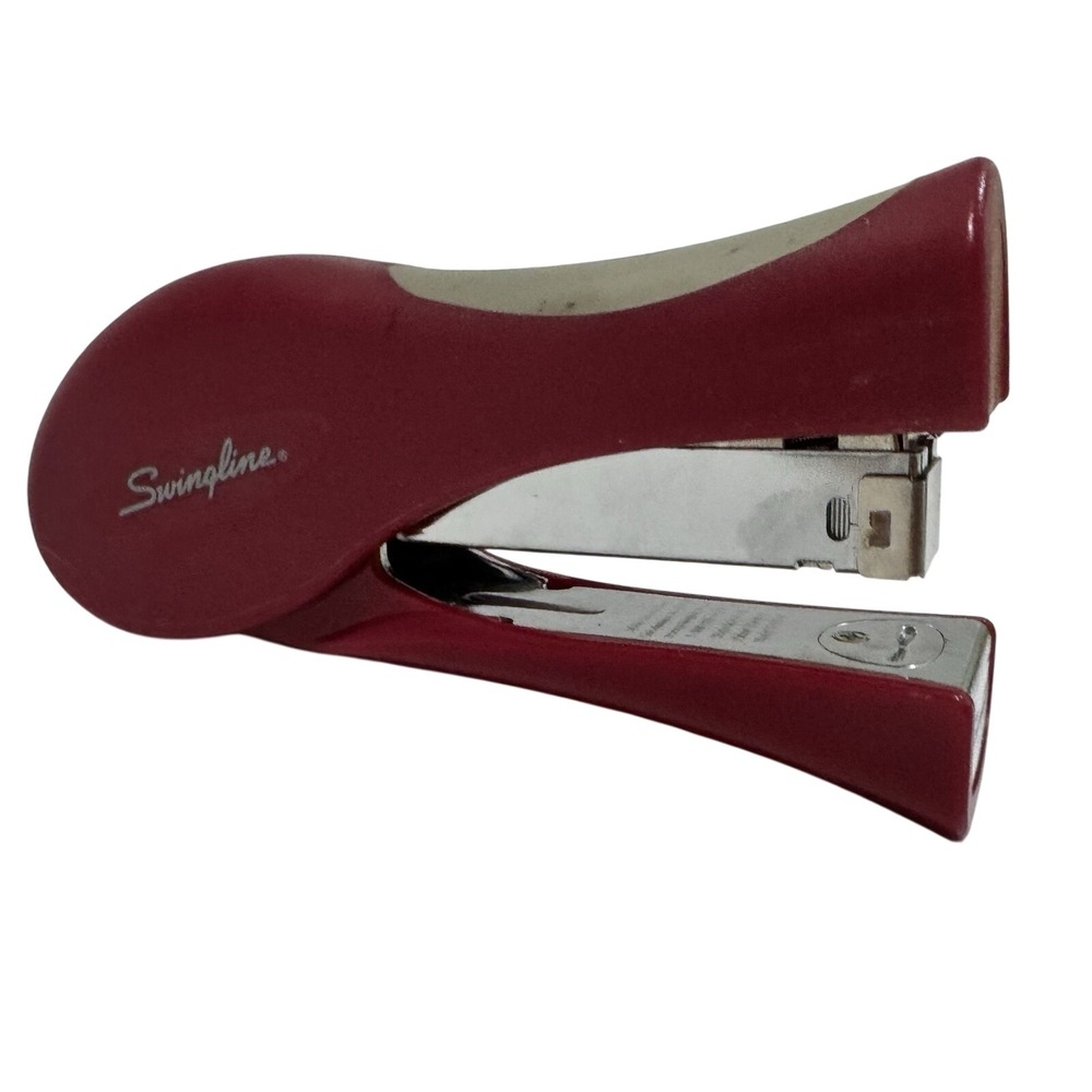 Swingline Stapler SmartTouch Reduced Effort Handheld Red Silver Office Ergonomic